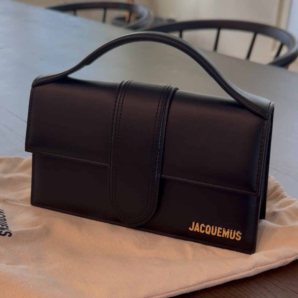 NWT Jacquemus Le Grand Large Bambino Handbag in Black - 40% OFF RETAIL - Picture 6 of 11